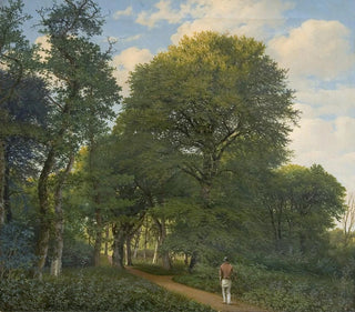 a forest park in Charlottenlund at dusk - Heinrich Buntzen — artwork view