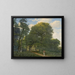 a forest park in Charlottenlund at dusk - Heinrich Buntzen — framed artwork on a wall