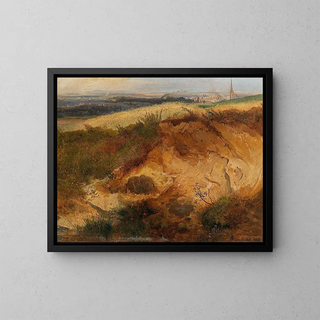 La Trkenschanze selon la nature - Heinrich Carl Schubert — framed artwork on a wall