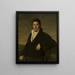 Portrait Painting of Valentin Hellmann - Heinrich Christoph Kolbe — framed artwork on a wall