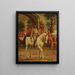 Les retrouvailles du 10 juillet 1920 King Christian X crosses the port of Frederikhj - Heinrich Dohm — framed artwork on a wall