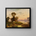 Landscape Arcadian - Heinrich Dreber — framed artwork on a wall