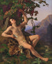 A young faun picking grapes - Heinrich Eddelien — artwork view