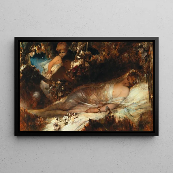 Titania Endormie - Heinrich Faust — framed artwork on a wall