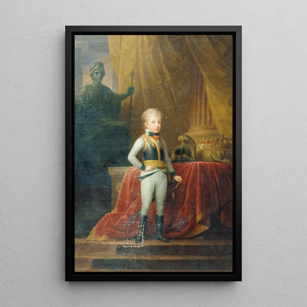 The Archduke Ferdinand as a Child - Heinrich Friedrich Füger — framed artwork on a wall
