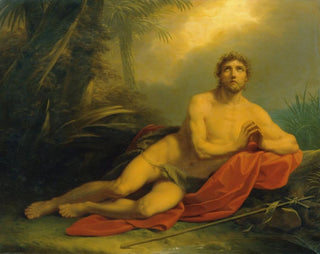 Jean dans le désert - Heinrich Friedrich Füger — artwork view