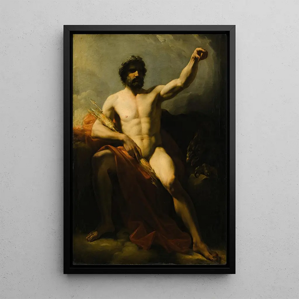 Jupiter - Heinrich Friedrich Füger — framed artwork on a wall