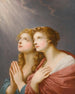 Study for two female figures in prayer - Heinrich Friedrich Füger — artwork view