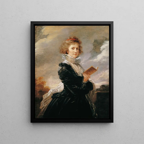 L'actress Josefa Hortensia Füger, wife of the artist - Heinrich Friedrich Füger — framed artwork on a wall