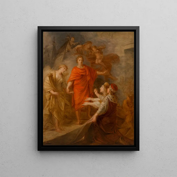 Venice and Dalmatia paintings pay tribute to Emperor Francis III as a peacemaker - Heinrich Friedrich Füger — framed artwork on a wall