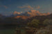 Landscape painting of twilight in Tyrol - Heinrich Funk — artwork view