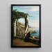 Monk on the Amalfi Coast - Heinrich Gogarten — framed artwork on a wall