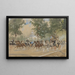 François-Ferdinand's Departure at the Prater - Heinrich Gottfried Wilda — framed artwork on a wall