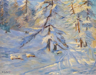 Winter Forest in the Sun - Heinrich Gottselig — artwork view
