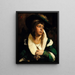 A beautiful lady - Heinrich Hans Schlimarski — framed artwork on a wall