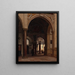 L'intérieur de l'église Santa Maria Sopra Minerva à Rome - Heinrich Hansen — framed artwork on a wall