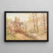 Spring Farm Painting - Heinrich Hartung — framed artwork on a wall