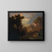 Landscape near Meran with view of the Tirol castle - Heinrich Heinlein — framed artwork on a wall