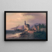 Andernach sur le Rhin - Heinrich Hiller — framed artwork on a wall