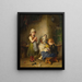 The Little Seamstress - Heinrich Hirt — framed artwork on a wall