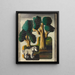 White Horse Painting - Heinrich Hoerle — framed artwork on a wall