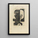 Head prosthetic - Heinrich Hoerle — framed artwork on a wall