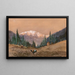 a Great Grouse at the edge of a forest at sunset - Heinrich Josef Wertheim — framed artwork on a wall