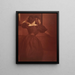 Woman in front of a mirror - Heinrich Kühn — framed artwork on a wall