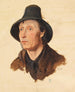 Alpine peasant painting with felt hat - Heinrich Marr — artwork view