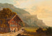 View of the promenade of Meiringen at the Reichenbach Falls - Heinrich Meichelt — artwork view