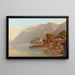 Vue du lac et du village de Brienz - Heinrich Meichelt — framed artwork on a wall