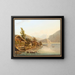 View of a part of the village of Brienz towards Meiringen - Heinrich Meichelt — framed artwork on a wall