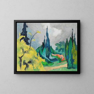 Parc Dilborn - Heinrich Nauen — framed artwork on a wall