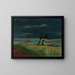 Stormy Landscape - Heinrich Nauen — framed artwork on a wall