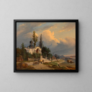 La chapelle Saint-Jean-Népomucène sur le Schanzel - Heinrich Peyer — framed artwork on a wall