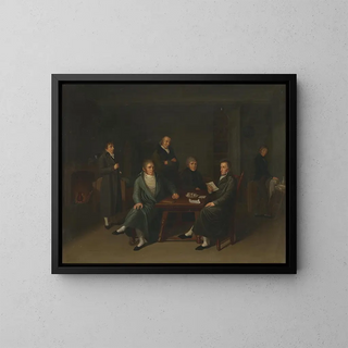 The Federalists in captivity at Aarburg from November 8, 1802, to February 11, 1803 - Heinrich Pfenninger — framed artwork on a wall