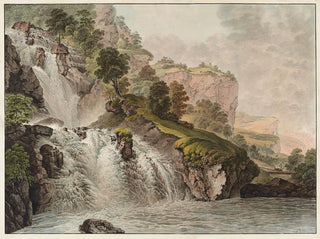 the Last Waterfall of the Reichenbach in the Oberhasli Valley - Heinrich Rieter — artwork view