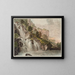 the Last Waterfall of the Reichenbach in the Oberhasli Valley - Heinrich Rieter — framed artwork on a wall