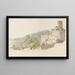 Study of Pechbourg Castle in the canton of Solothurn - Heinrich Rieter — framed artwork on a wall