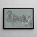 Tree Tops of the Forest Struck by Light - Heinrich Rieter — framed artwork on a wall