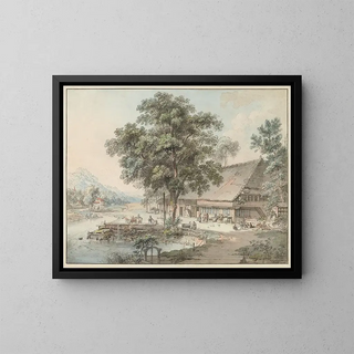 La Maison du paysan - Heinrich Rieter — framed artwork on a wall