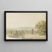 View of Morat on the lake of the same name - Heinrich Rieter — framed artwork on a wall