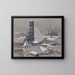 View of the rooftops of Vienna and the Minoritenkirche - Heinrich Schröder — framed artwork on a wall