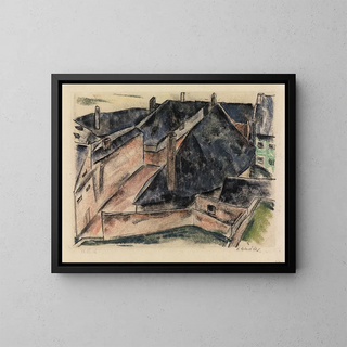 Roofs - Heinrich Schröder — framed artwork on a wall