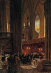 At the end of a Sunday service at Saint-Étienne Cathedral in Vienna - Heinrich Tomec — artwork view