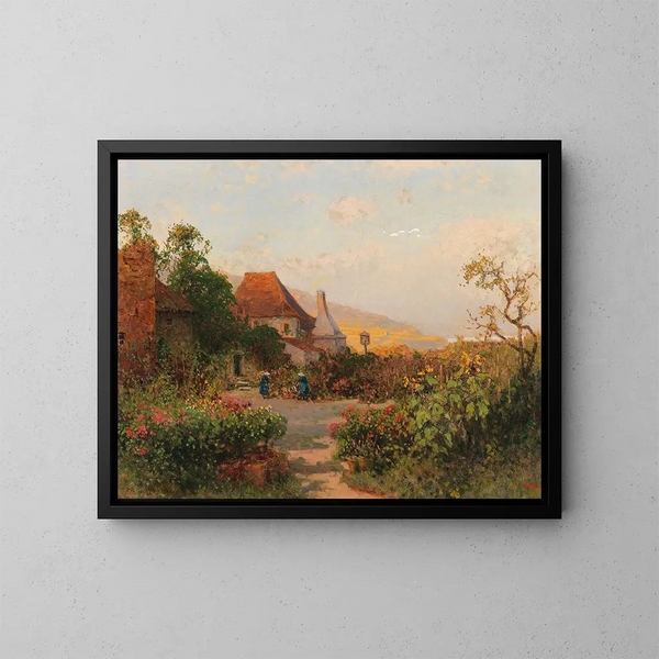 Partie dans la Wachau - Heinrich Tomec — framed artwork on a wall