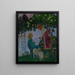 King and Shepherdess - Heinrich Vogeler — framed artwork on a wall