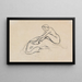 Sirène chevauchant un poisson - Heinrich Vogeler — framed artwork on a wall