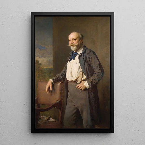 The Sculptor Rudolf Weyr - Heinrich von Angeli — framed artwork on a wall