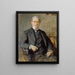 Self-portrait painting - Heinrich von Angeli — framed artwork on a wall